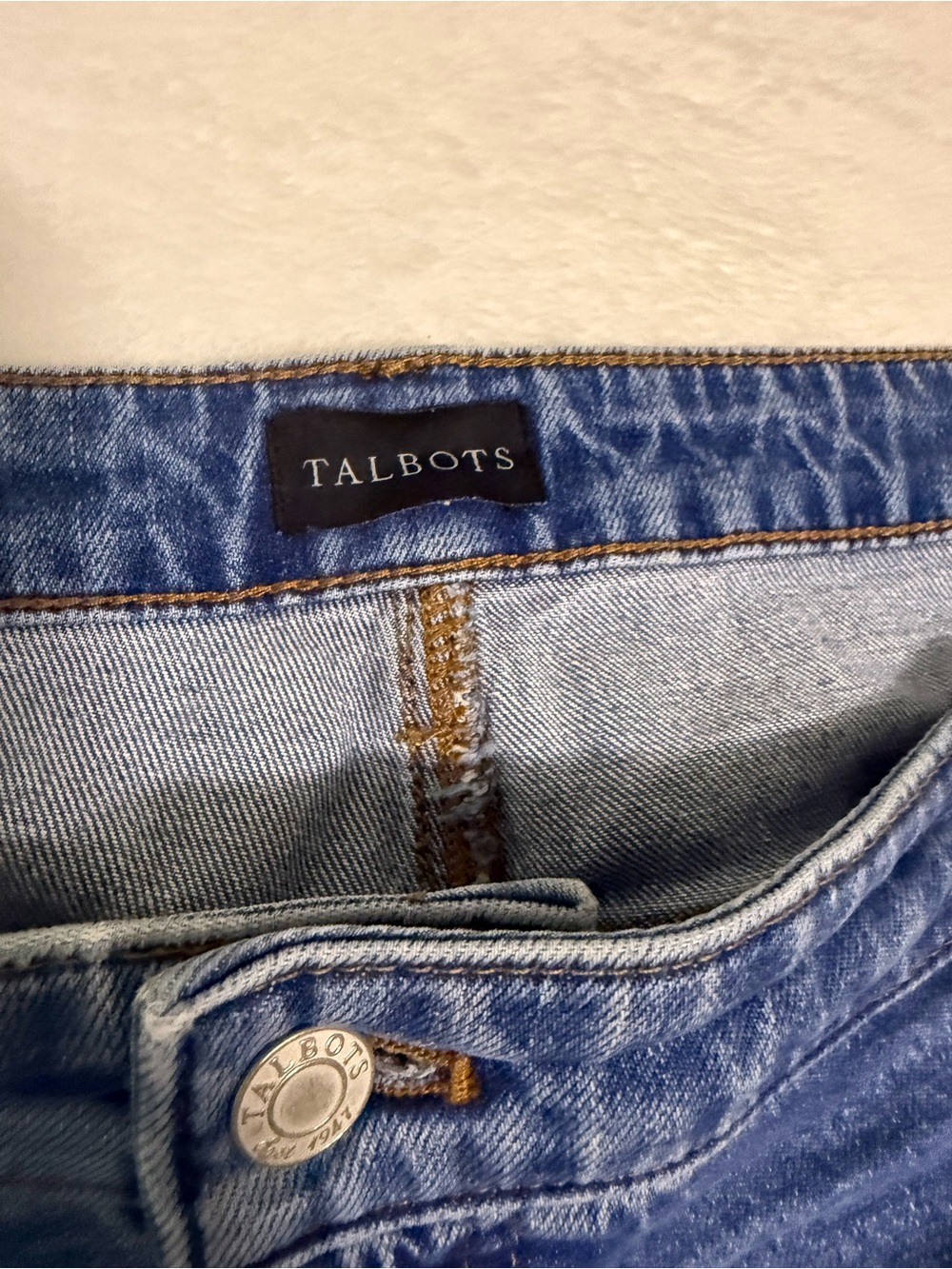 Talbots Light Blue Denim Bermuda Shorts - Picture 2 of 7
